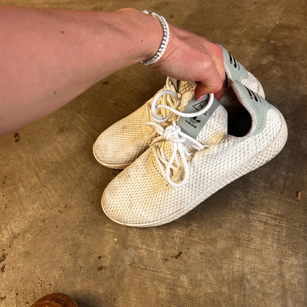 Adidas White Human race sneakers Rare